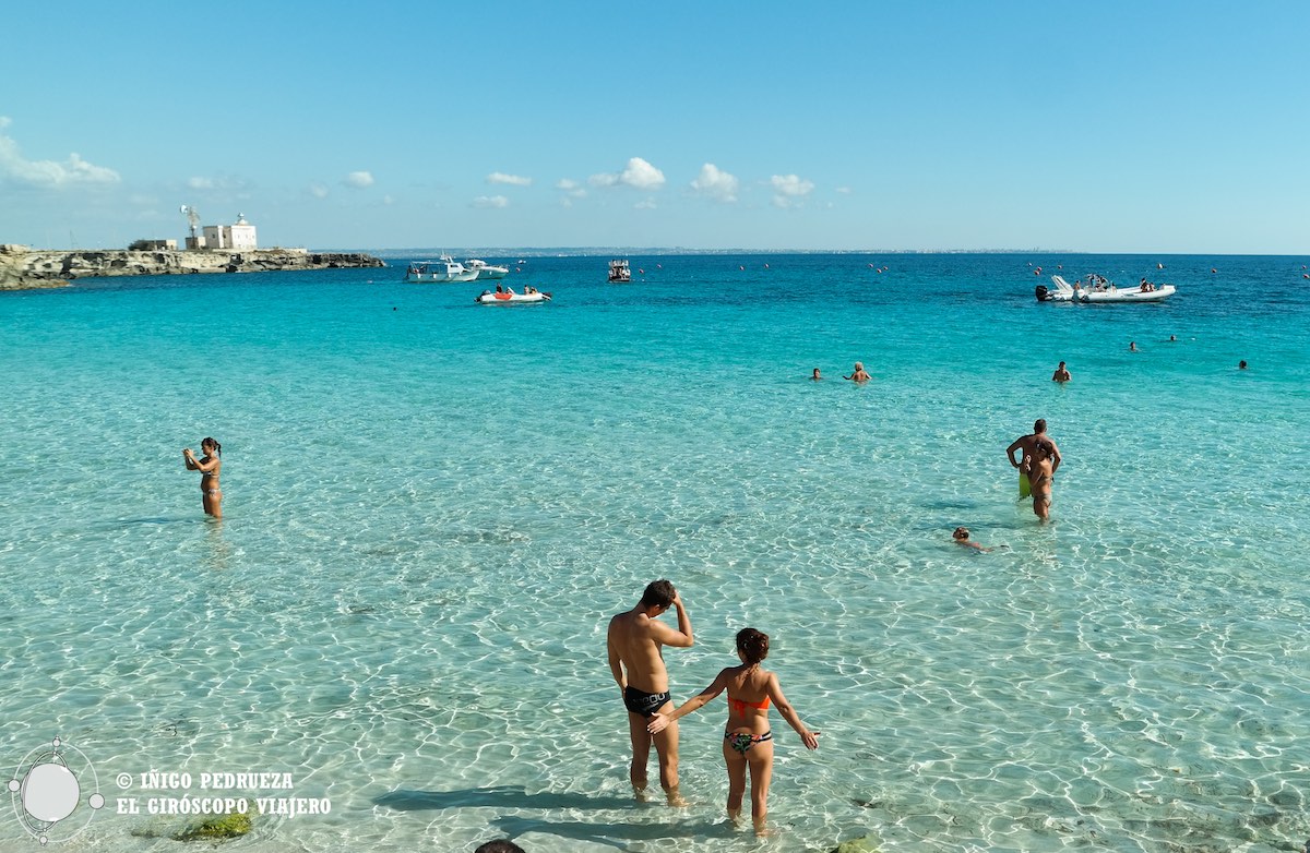 Plage de Blue Marino, une des plus belles de Favignana. ©Iñigo Pedrueza.